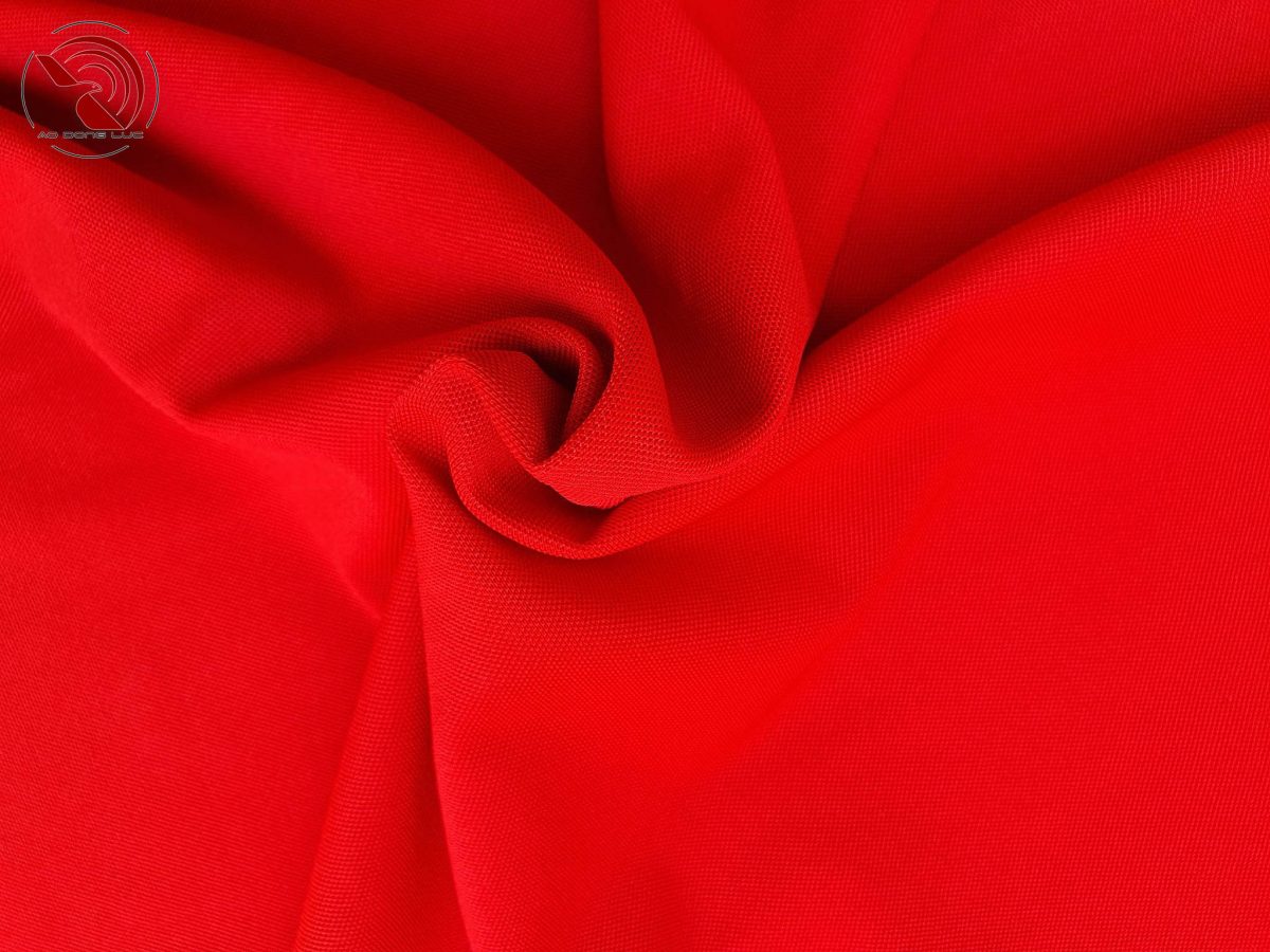 Chất vải áo polo phối sọc đỏ tươi - aodongluc