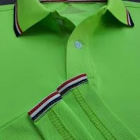 Chi tiết sản phẩm áo cổ trụ polo bo sọc cá sấu lạnh xanh chuối