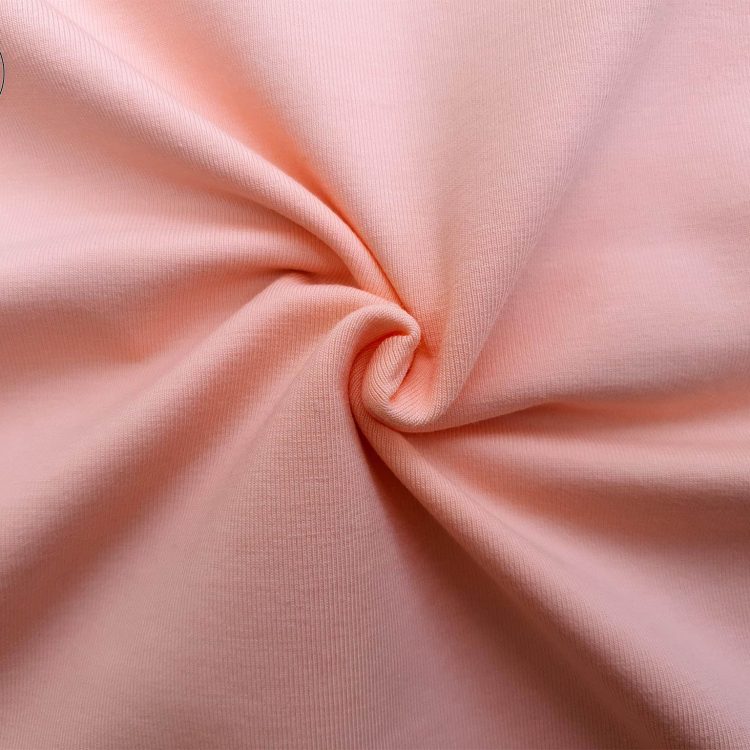 Chất vải áo thun cổ tròn ngắn tay cotton cao cấp màu hồng dâu