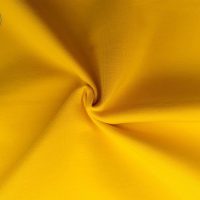 Chất vải áo thun cổ tròn ngắn tay cotton cao cấp màu vàng đậm