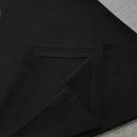 Áo thun cổ tròn đen - ao dong luc Chi tiết vạt áo áo thun cổ tròn ngắn tay cotton cao cấp màu đen