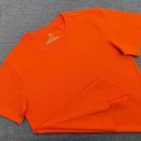Áo thun cổ tròn ngắn tay cotton cao cấp màu cam