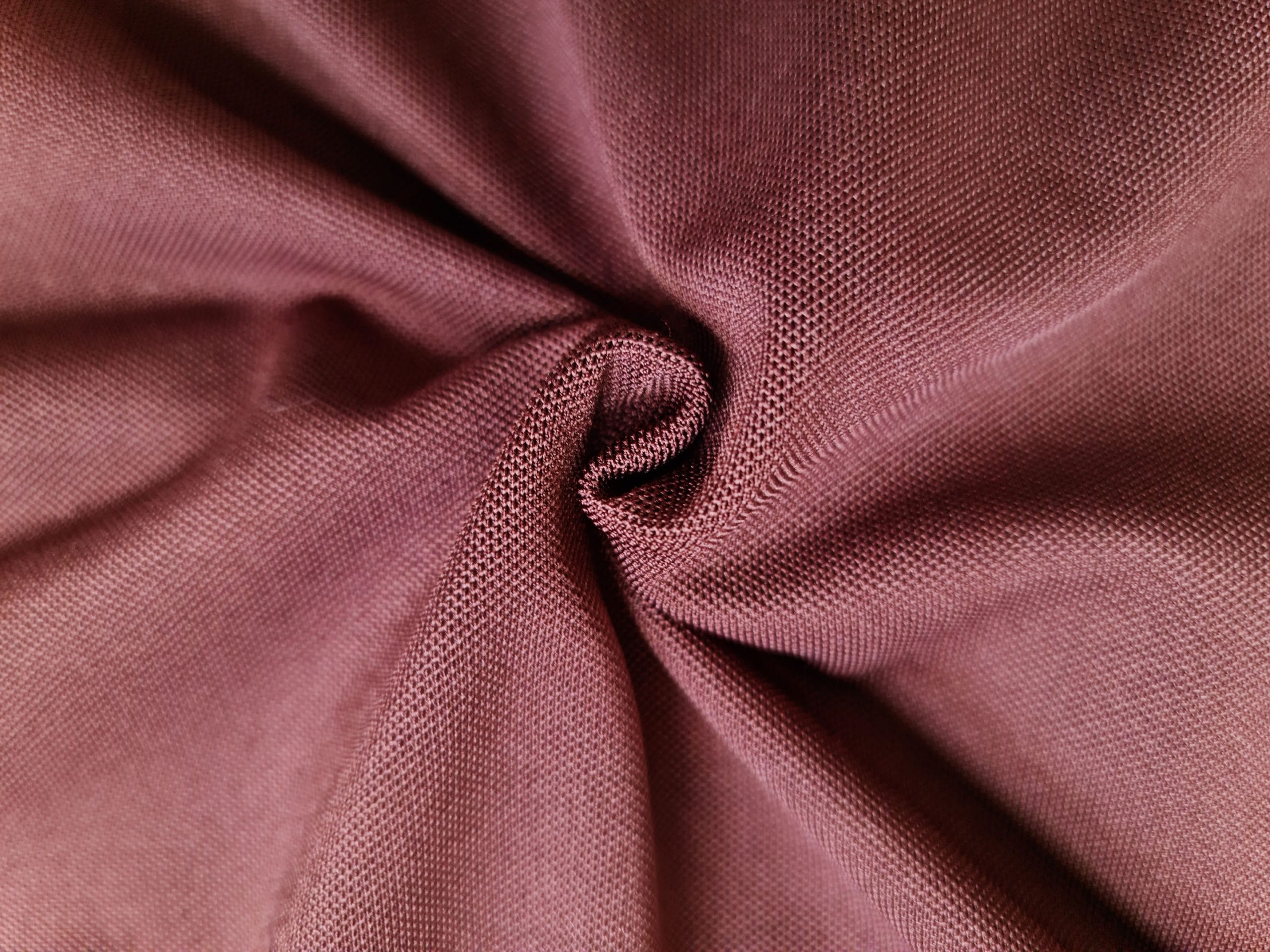 Chất vải áo thun cổ trụ polo bo trơn cá sấu lạnh poly thấm hút màu nâu