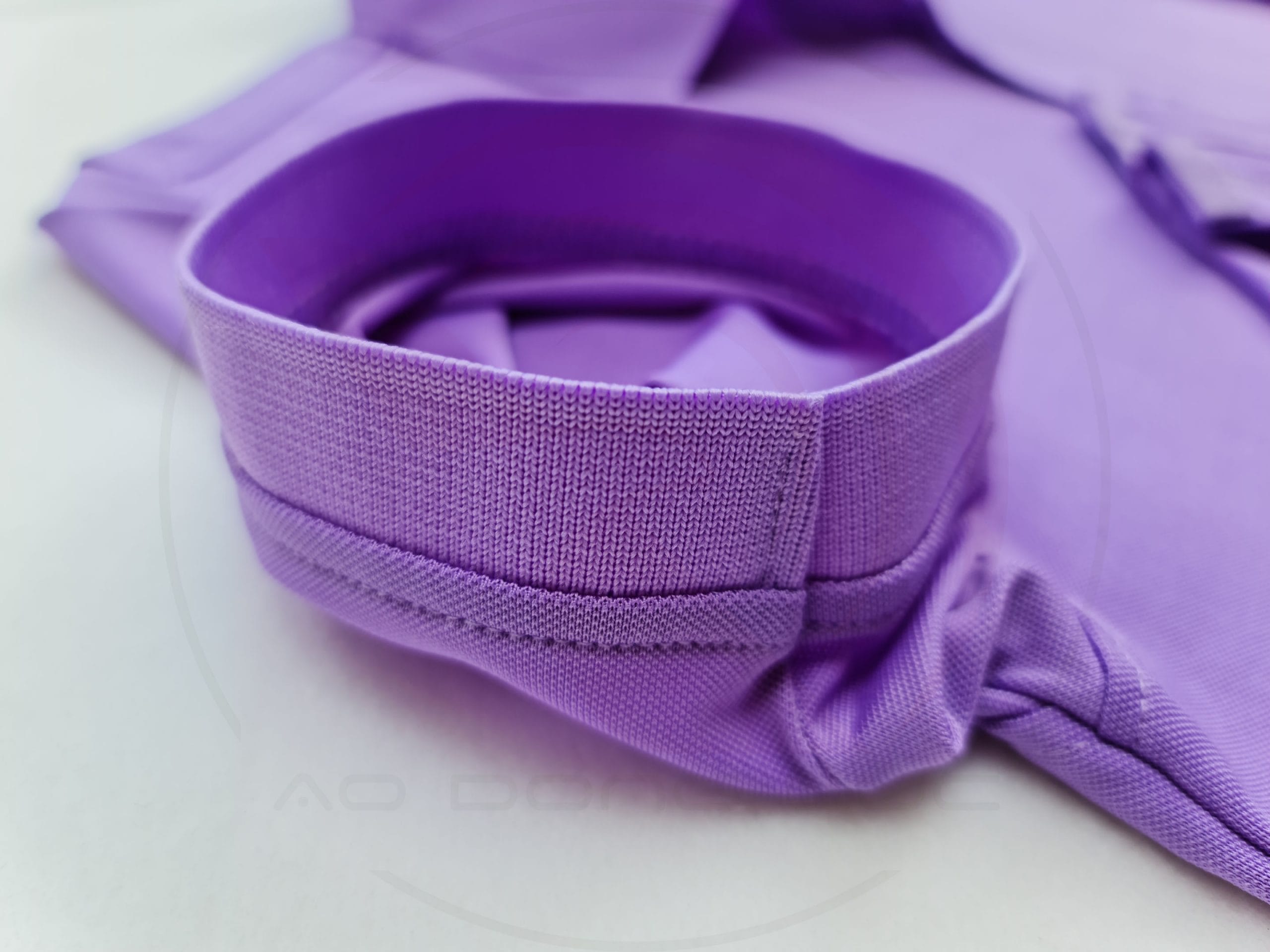 áo thun polo, áo thun trơn, áo cổ trụ, cổ bẻ, áo phông Chi tiết bo tay áo thun cổ trụ bo trơn cá sấu lạnh màu tím môn