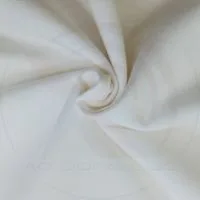 Chất vải áo thun cổ tròn ngắn tay cotton unisex định lượng 195grs màu trắng