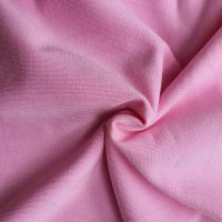 Hình chụp cận cảnh chất vải áo thun cổ tròn ngắn tay supe unisex unisex hồng phấn