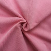 Hình chụp cận cảnh chất vải áo thun cổ tròn supe unisex màu hồng ruốc