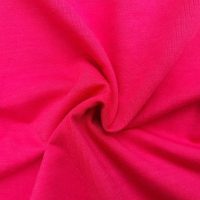 Hình chụp cận cảnh chất vải áo thun cổ tròn supe unisex màu hồng sen