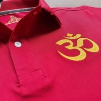 Đồng phục áo thun polo bo trơn màu đỏ đô thêu logo