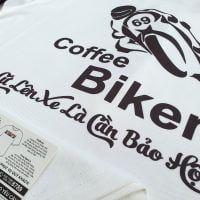In chuyển nhiệt logo Coffee Biker