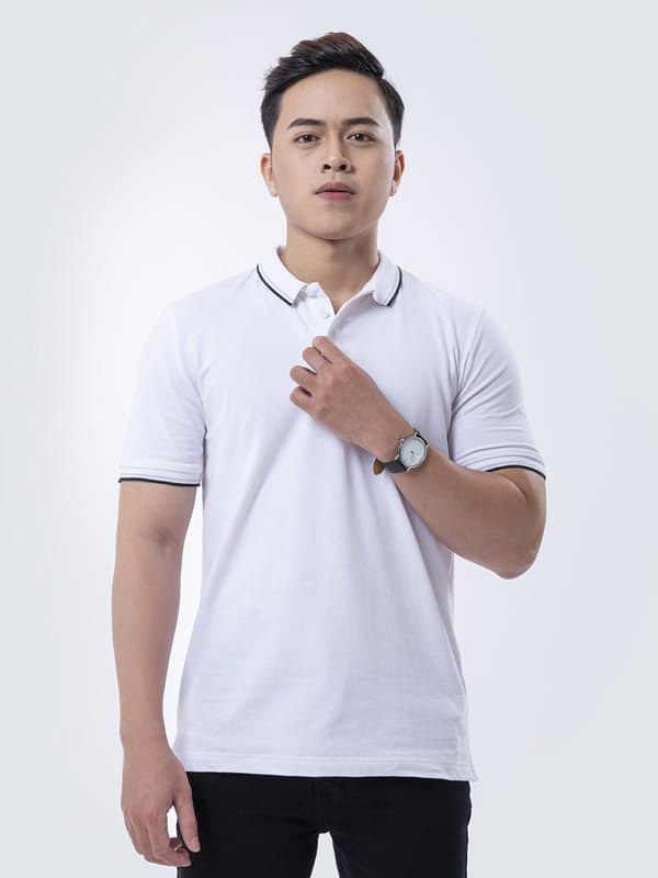 Áo thun trắng cổ V