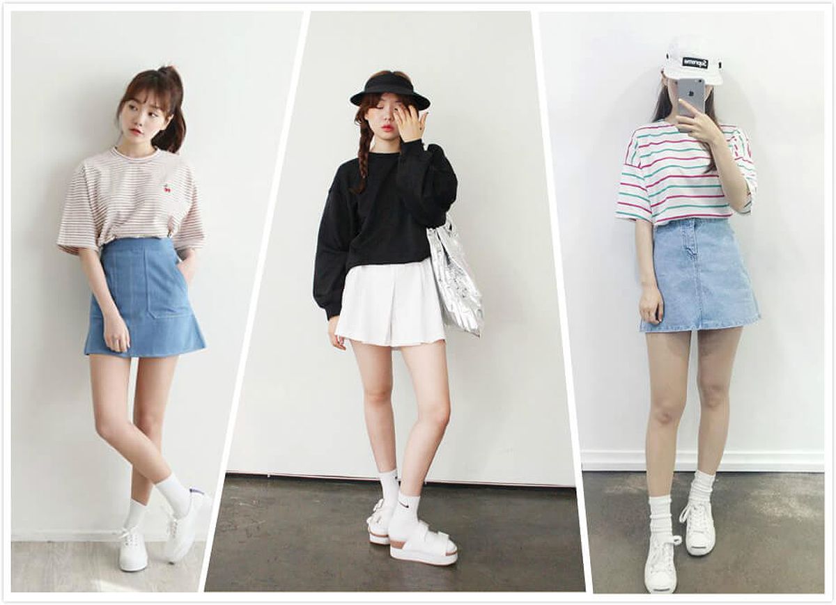 Cách phối đồ với áo thun form rộng cho nữ