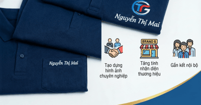 Lợi Ích của thêu tên nhân viên trên áo đồng phục