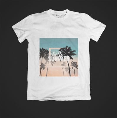 Áo thun đồng phục du lịch in DTF chất lượng cao - mockup