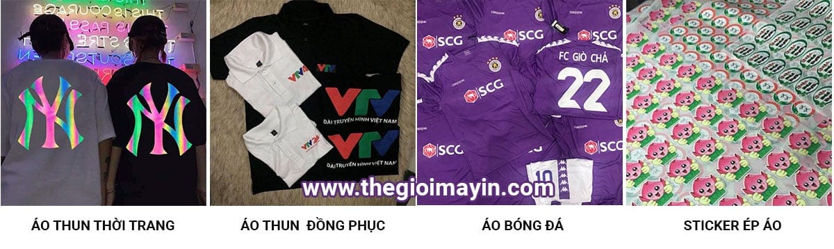 Ứng dụng của in áo phông trong thực tế